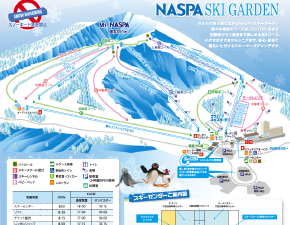 NASPAスキーガーデンのコースマップ