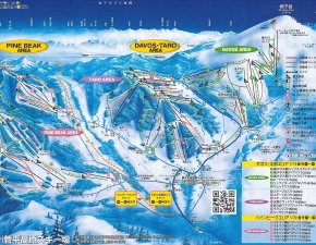 菅平高原スノーリゾートのコースマップ