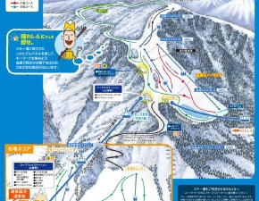 湯沢高原スキー場のコースマップ
