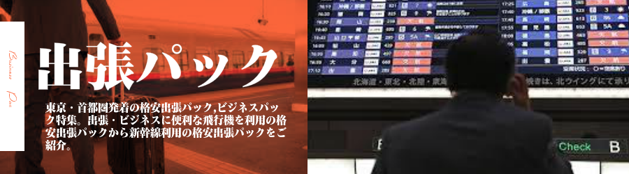 出張(ビジネス)に便利な格安出張パック 格安旅行情報《東京･首都圏発着》