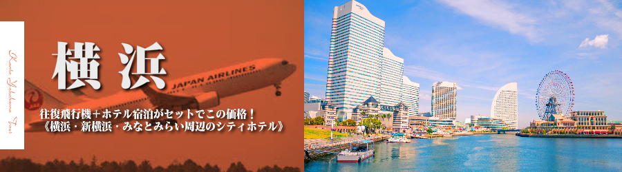 横浜へ飛行機(JAL)で行く格安ツアー