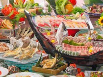 夕食バイキング