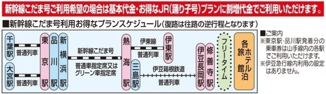 伊豆エリア:スケジュール