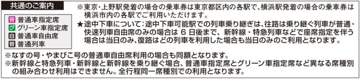 共通のご案内