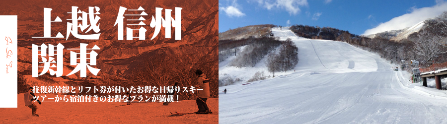 東京 首都圏発 スキー スノーボートにおすすめの格安ツアー情報 上越 信州 関東 人気のスキー場に行く格安ツアー