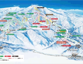かぐらスキー場のコースマップ